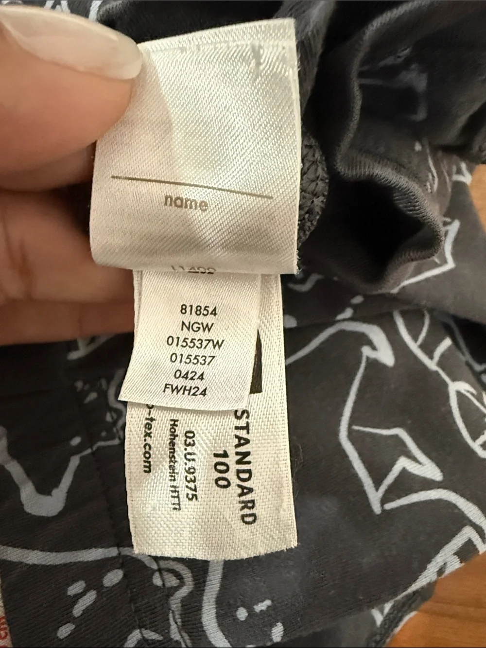 Hanna Andersson HannaSoft North Air Bear Camo on Soft Black Pajama Set Sz 8
